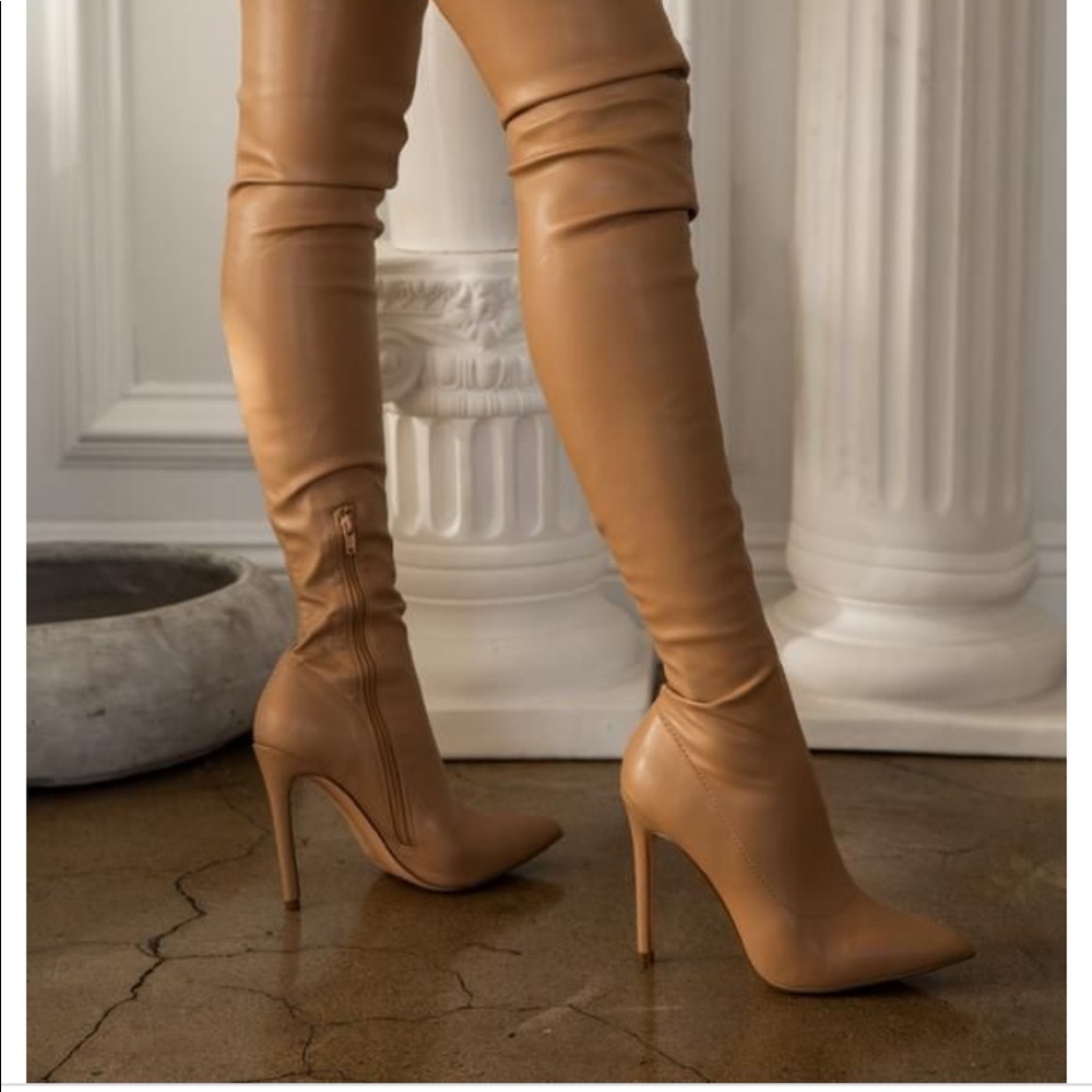 Thigh High PU Boots